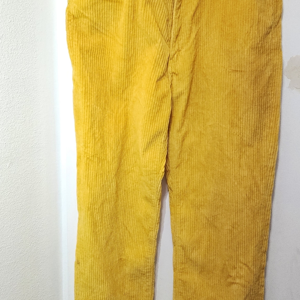 Vibrant Yellow Corduroy Trousers